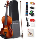 Vangoa Violin 4/4 Full Size Set Fiddle - Handcrafted Starter Violin