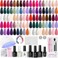 Beetles Gel Nail Polish Kit 75PCS with UV Light - 45 Colors for DIY