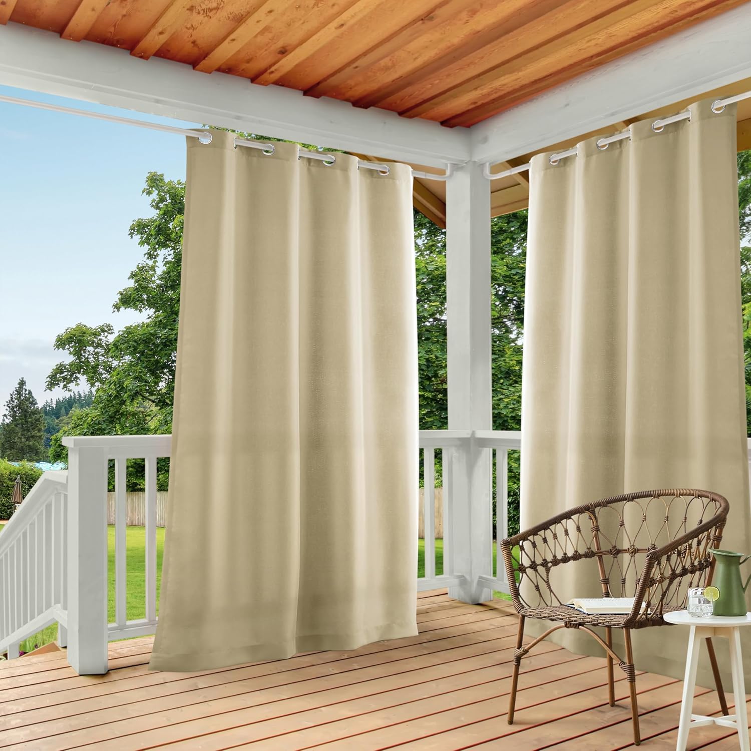 TOWN & COUNTRY BASICS Cabana Solid Heavyweight Curtains for Home