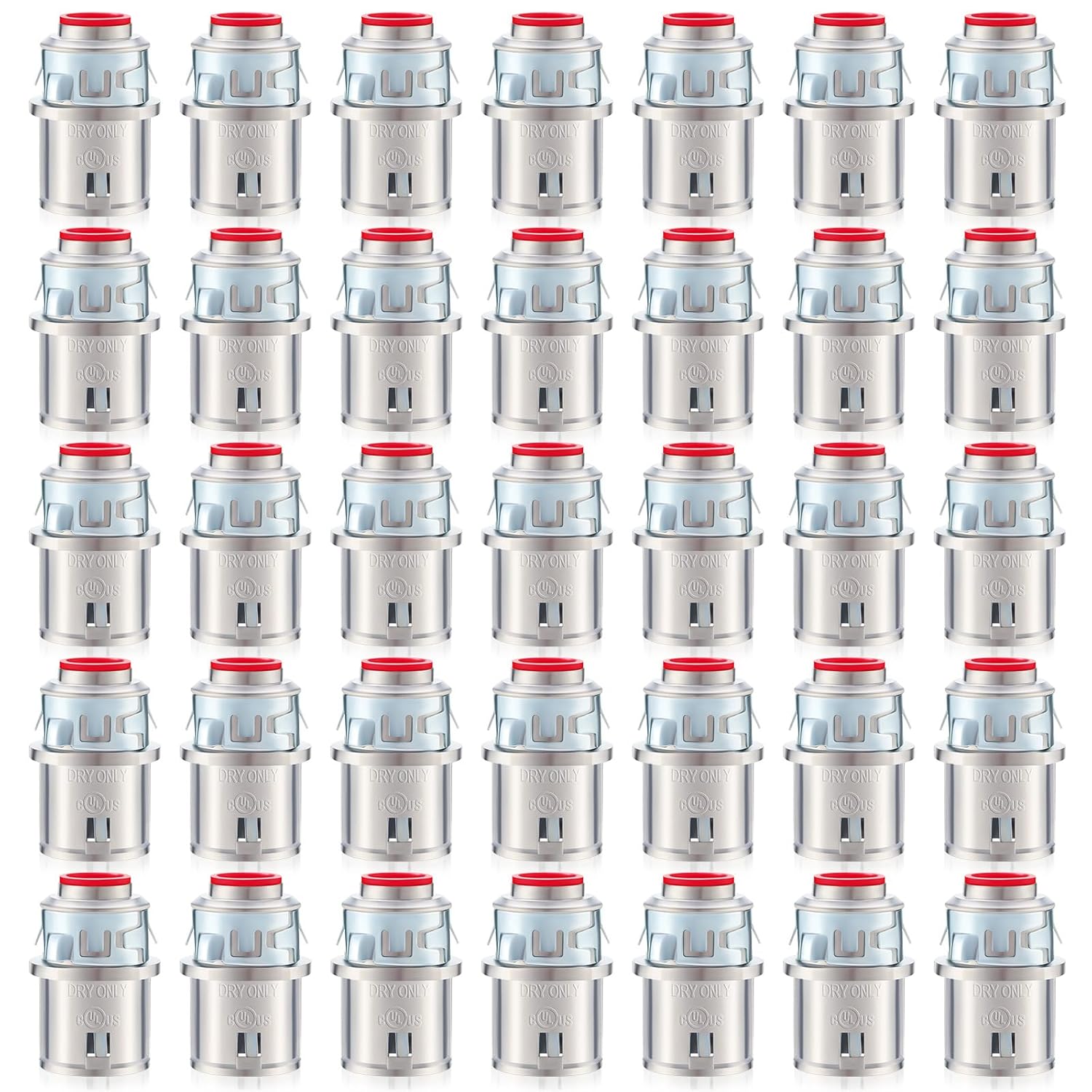 Metal-Clad Cable Connectors for Steel and Aluminum Cables 35 Pack