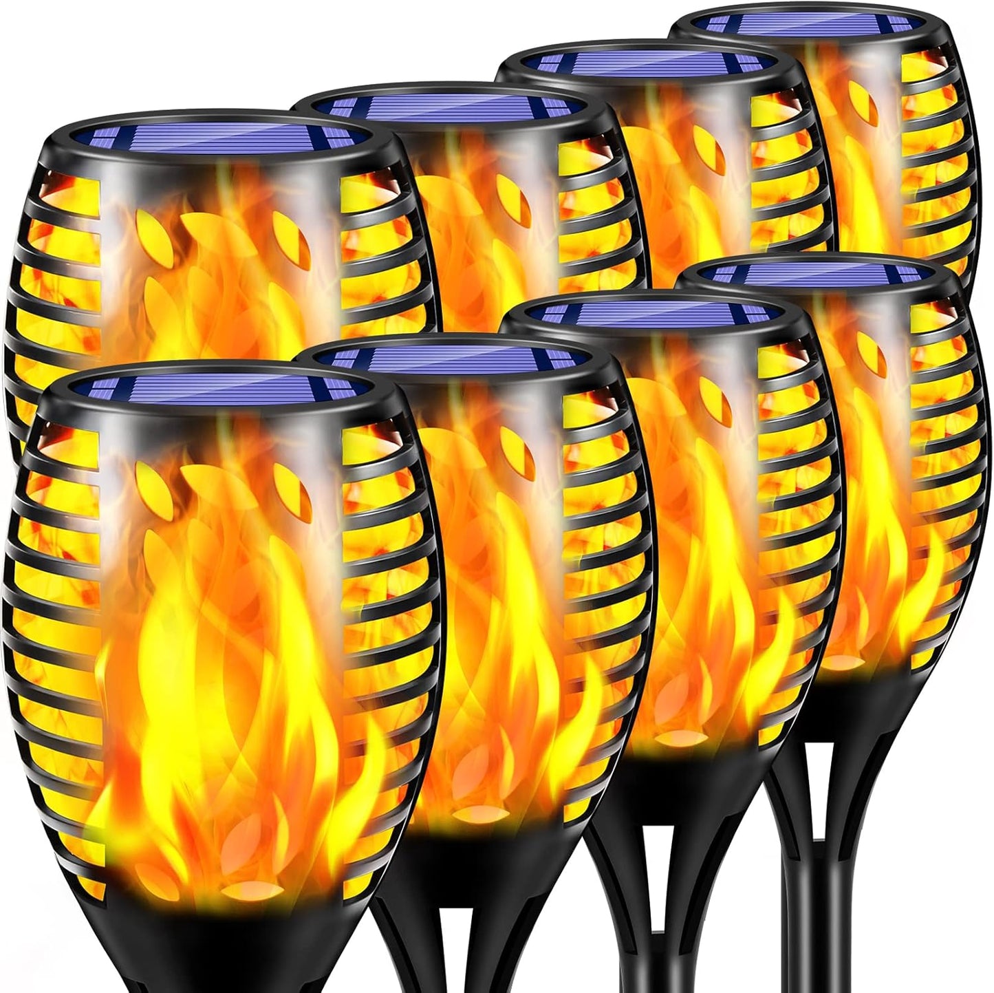 TomCare Outdoor Flickering Flames Torch Decorative Garden Lights