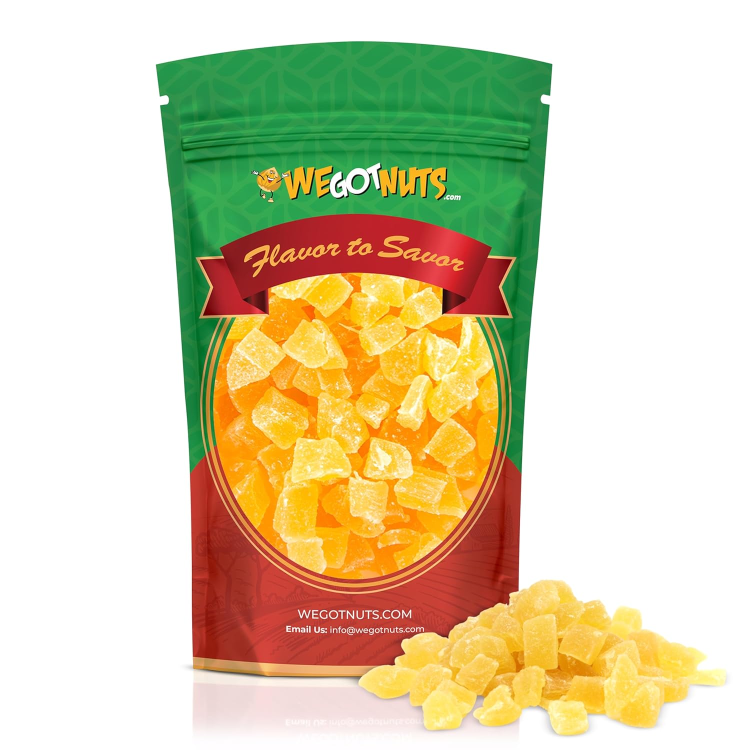 Dried Pineapple Chunks - Healthy Snack Full Of Vitamins