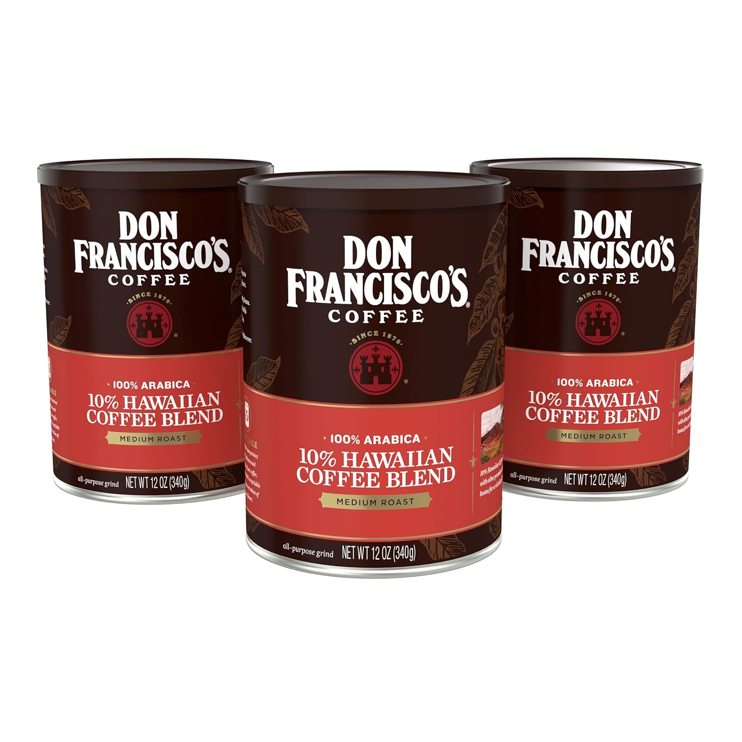 Don Francisco's Premium Hawaiian Blend Ground Coffee, 3-Pack