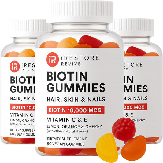 iRestore Hair Gummy Vitamins for Hair Growth and Health