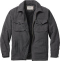 Outdoorsman Wool Coat Sherpa-Lined Winter Jacket - Durable Warmth