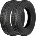 Set of 2 ST205/75R15 Radial Trailer Tire Load Range D - Durable Pair