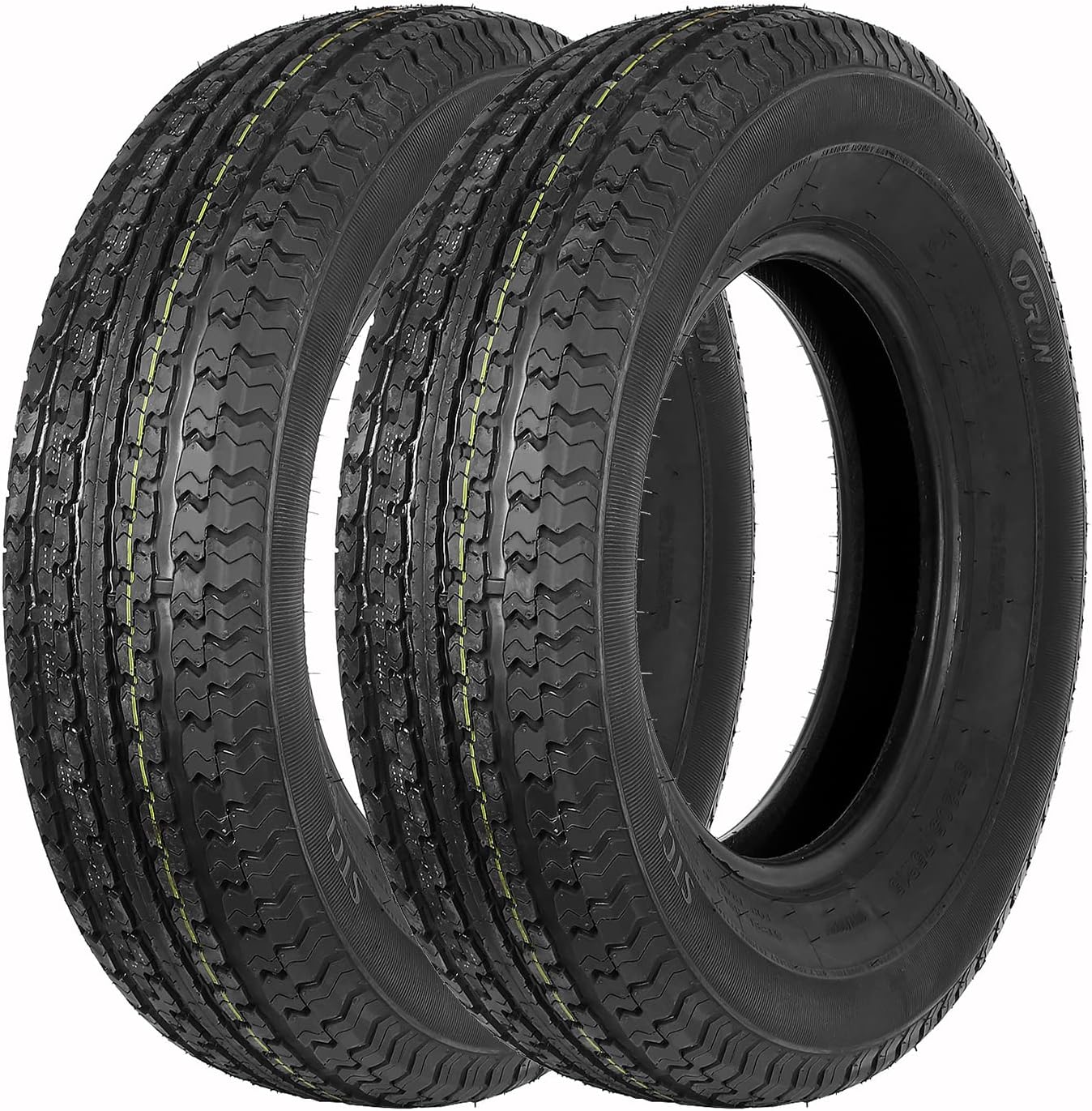 Durun ST205/75R15 Radial Trailer Tire Set of 2, 8 Ply Load D
