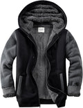 Men's Sherpa Lined Zip Hoodie Jacket - Heavyweight Fleece
