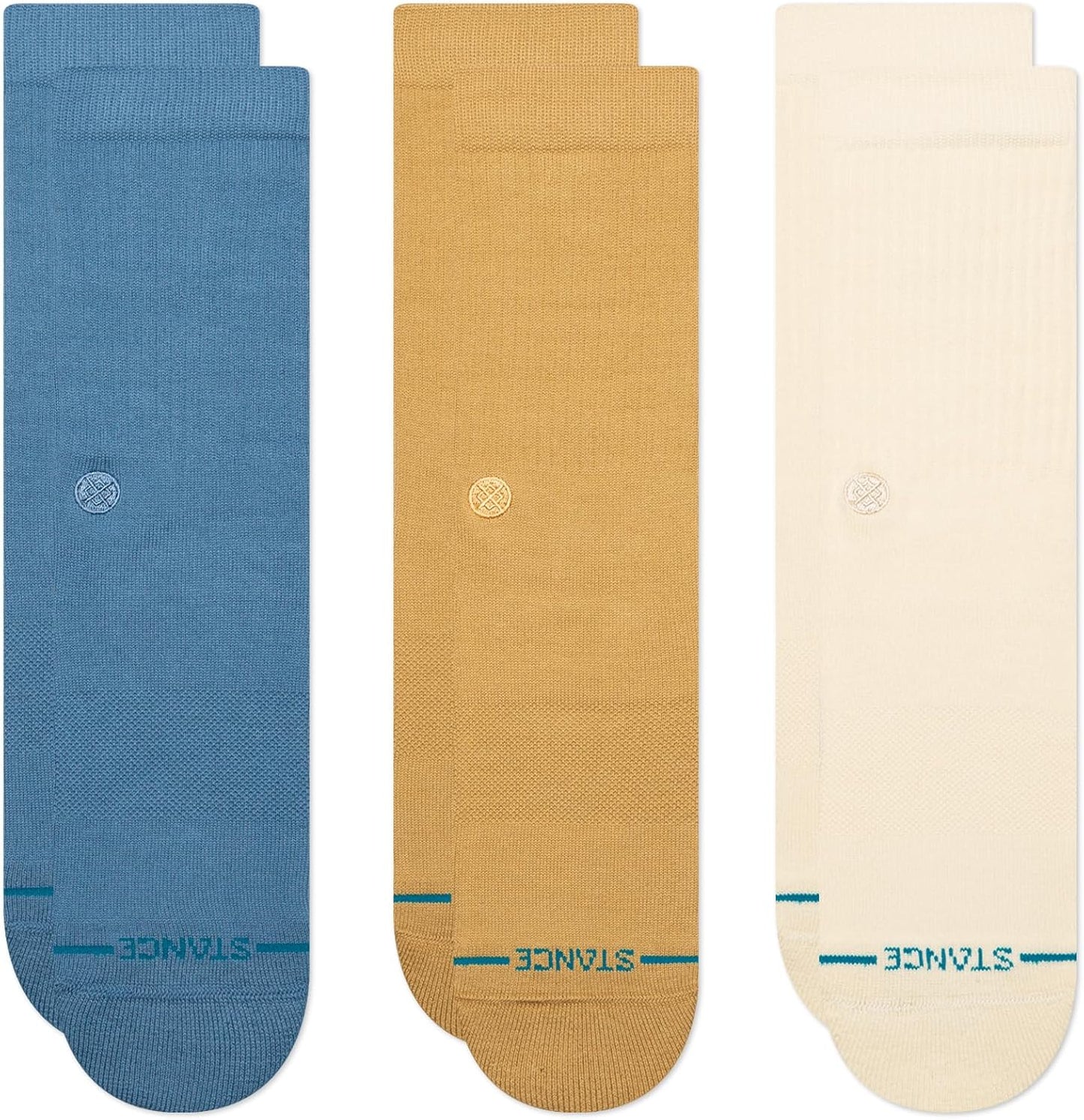 Stance Icon Classic Casual Crew Socks 3-Pack for Comfort