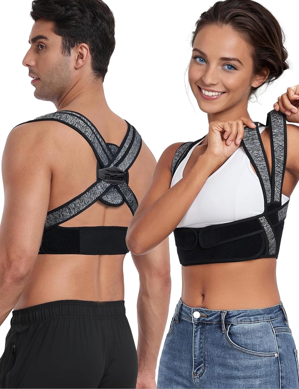 Posture Corrector for Women and Men - Bamboo Fiber Back Brace