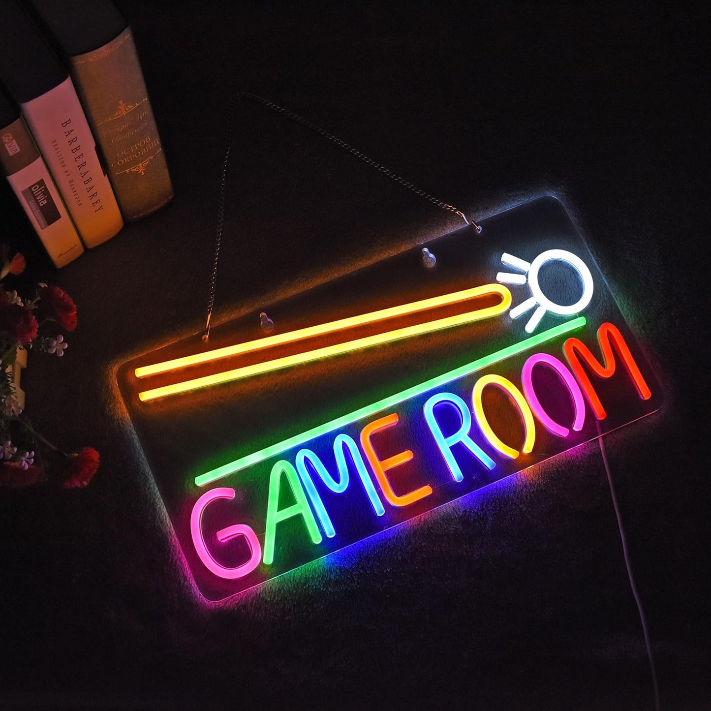 Game Room Billiards Neon Sign for Ultimate Man Cave Decor