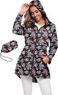 Avoogue Women's Long Raincoat with Hood - Lightweight (Style L6WC)