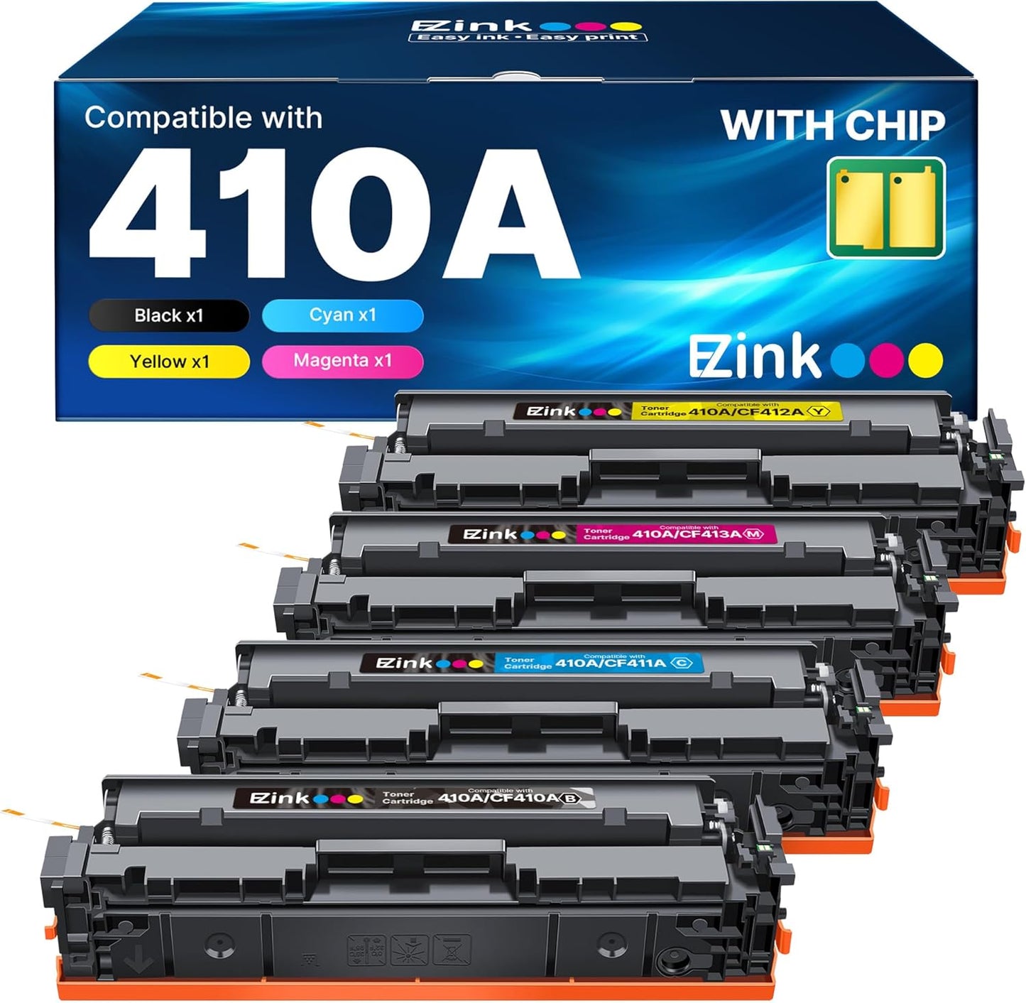 E-Z Ink 410A Toner Cartridge High Yield for HP Color Laserjet