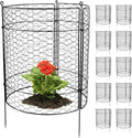 Plant Protectors 20in x 14in 10-Pack Wire Plant Cages - Durable Garden