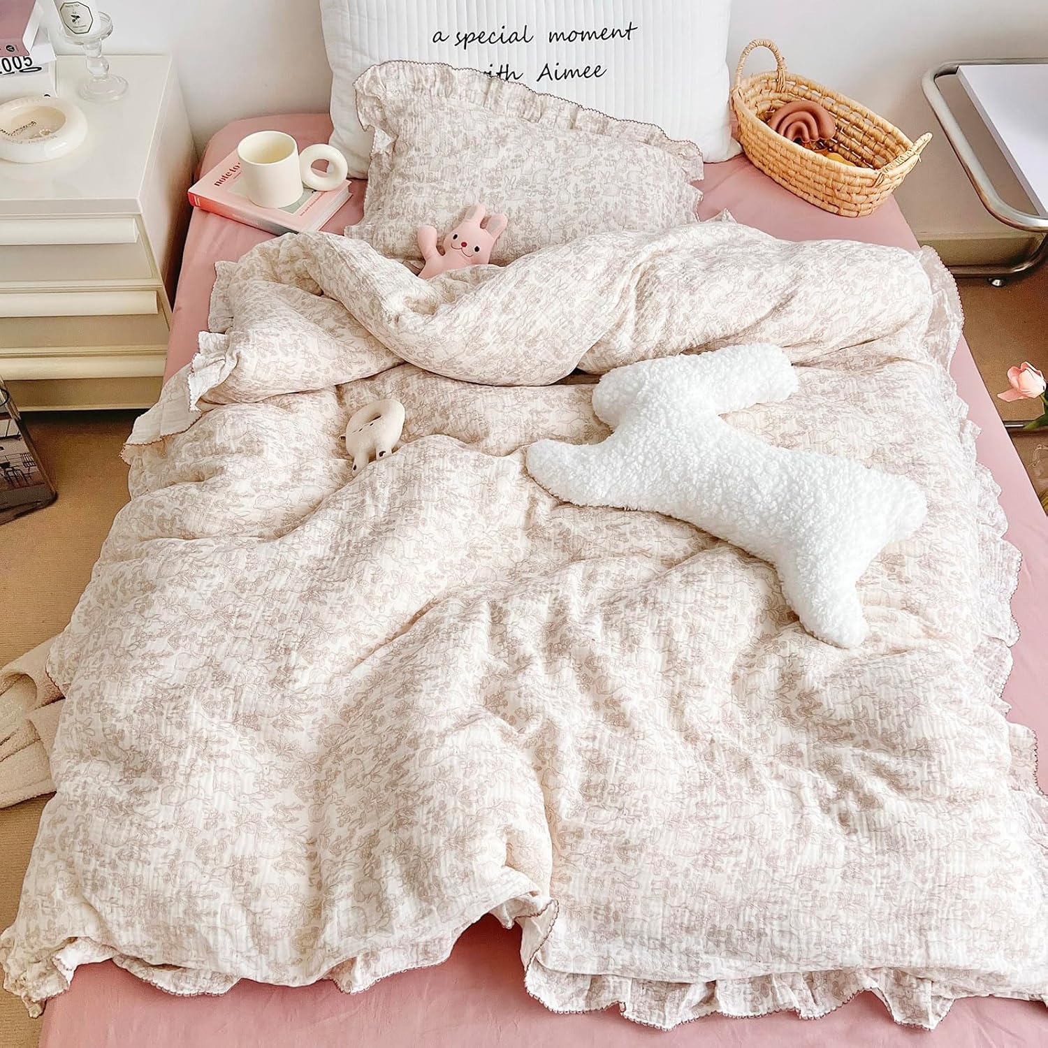 AOJIM Muslin Kids Duvet Cover for Stylish Baby Rooms