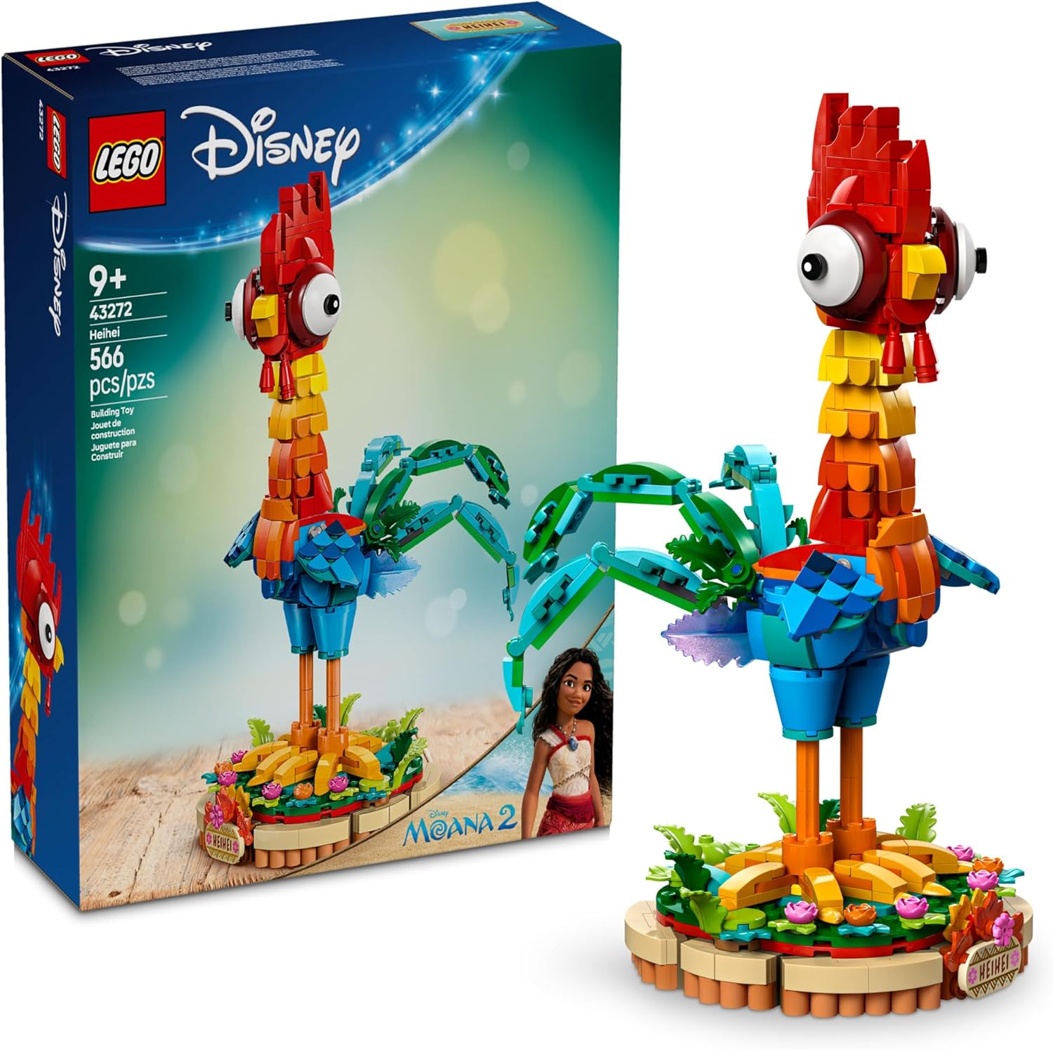 LEGO Disney Moana Heihei Building Toy for Kids Ages 9