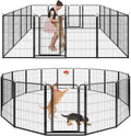 Dog Playpen Outdoor Extra Wide 16 Panel 47in Height - Portable 42ft