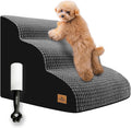 Dog Stairs for Small Dogs 3 Step Curved Ramp - Joint Protection