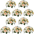 Pcs of 10 Fake Flower Ball Arrangement Bouquet - Wedding Centerpiece