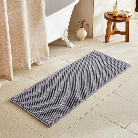 Waffle Runner Rug Bathroom, Non Slip Washable Quick Dry Decor