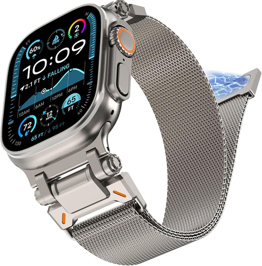 Stylish Magnetic Milanese Loop Band for Apple Watch
