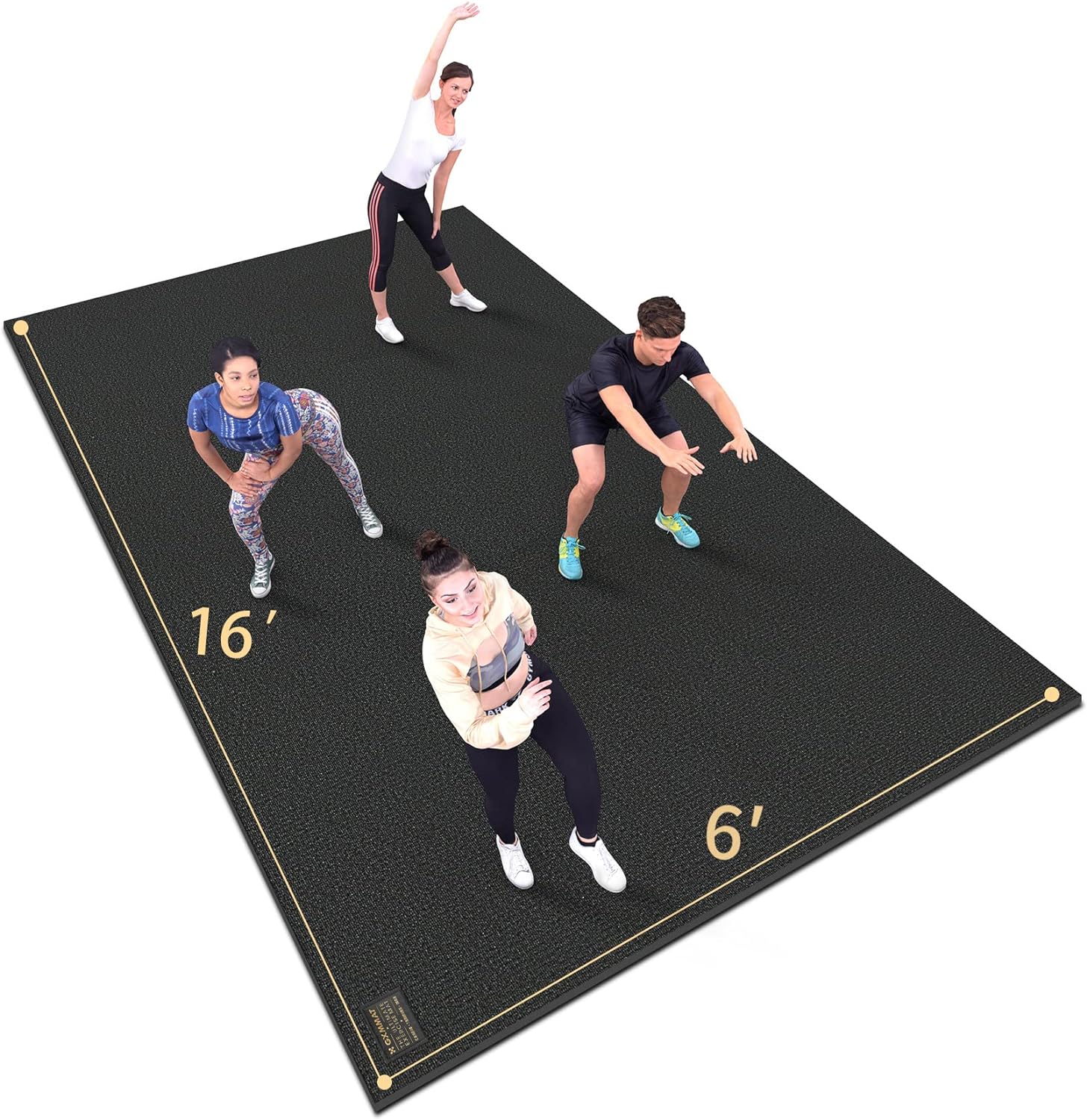 GXMMAT Extra Large Exercise Mat for Home Gym Workouts