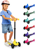 3-Wheel Foldable Kids Scooter for Toddlers - LED Wheels & Adjustable