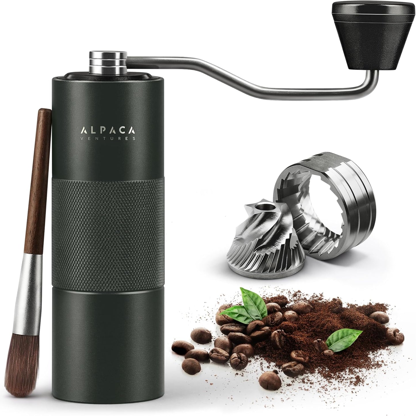 Manual Coffee Grinder with Adjustable Setting for Home Use