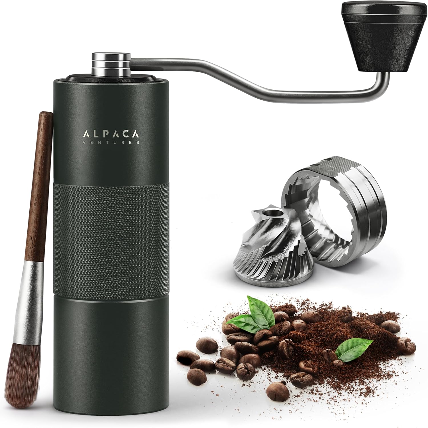 Manual Coffee Grinder with Adjustable Setting for Home Use