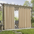 Extra Wide Outdoor Curtains 2 Panels Blackout Thermal Insulating