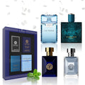 Versace Miniature Variety Bundle of 4 Iconic Men's Perfumes