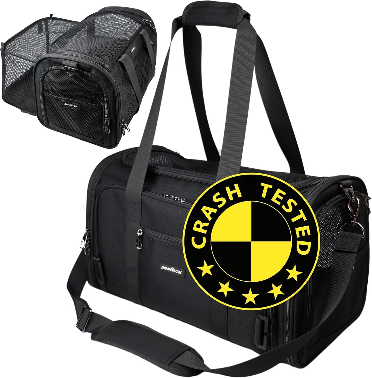 Crash-Tested Dog Carrier for Safe Travel with Pets Under 9lbs