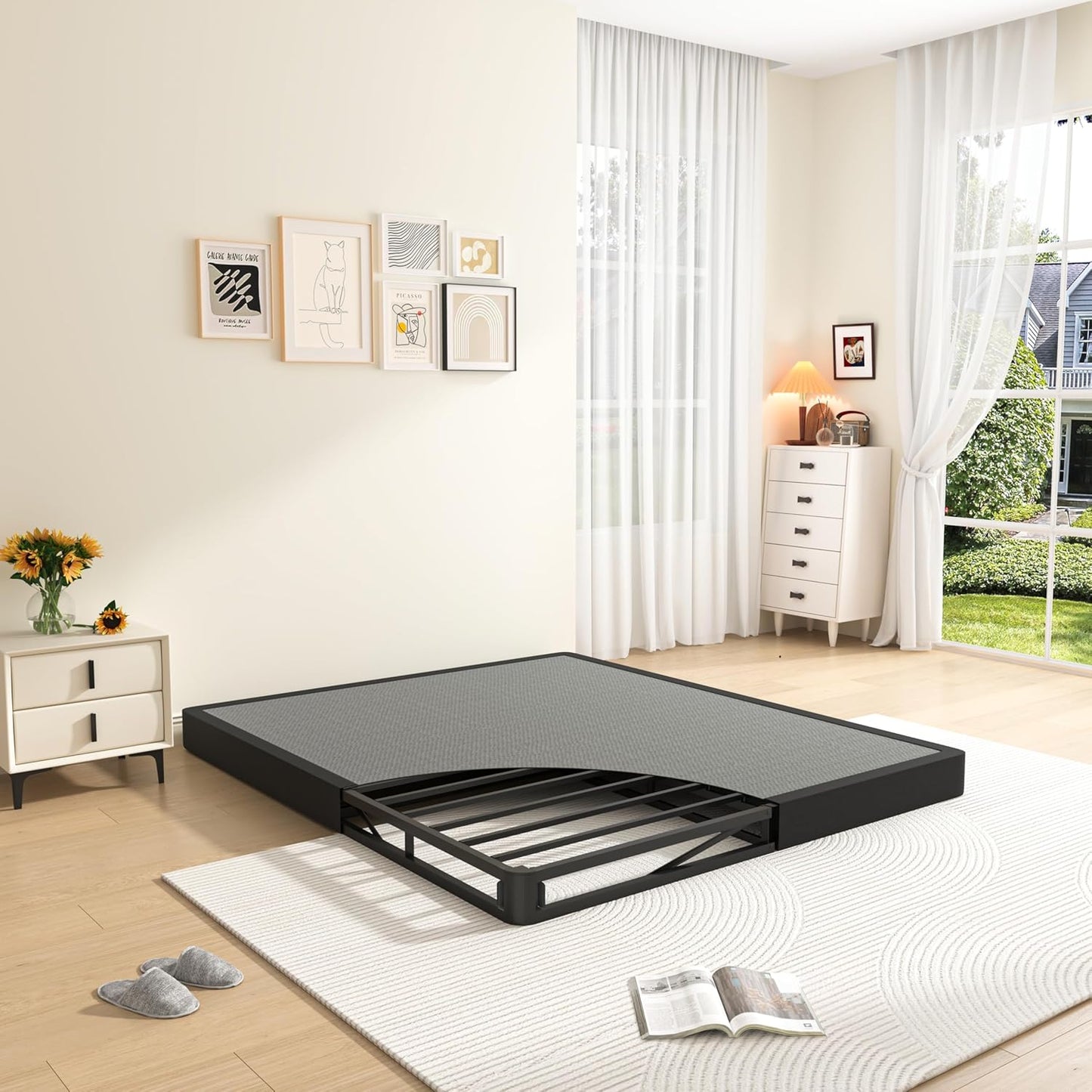MAF 5 Inch Cal King Box Spring - Heavy Duty Metal Foundation