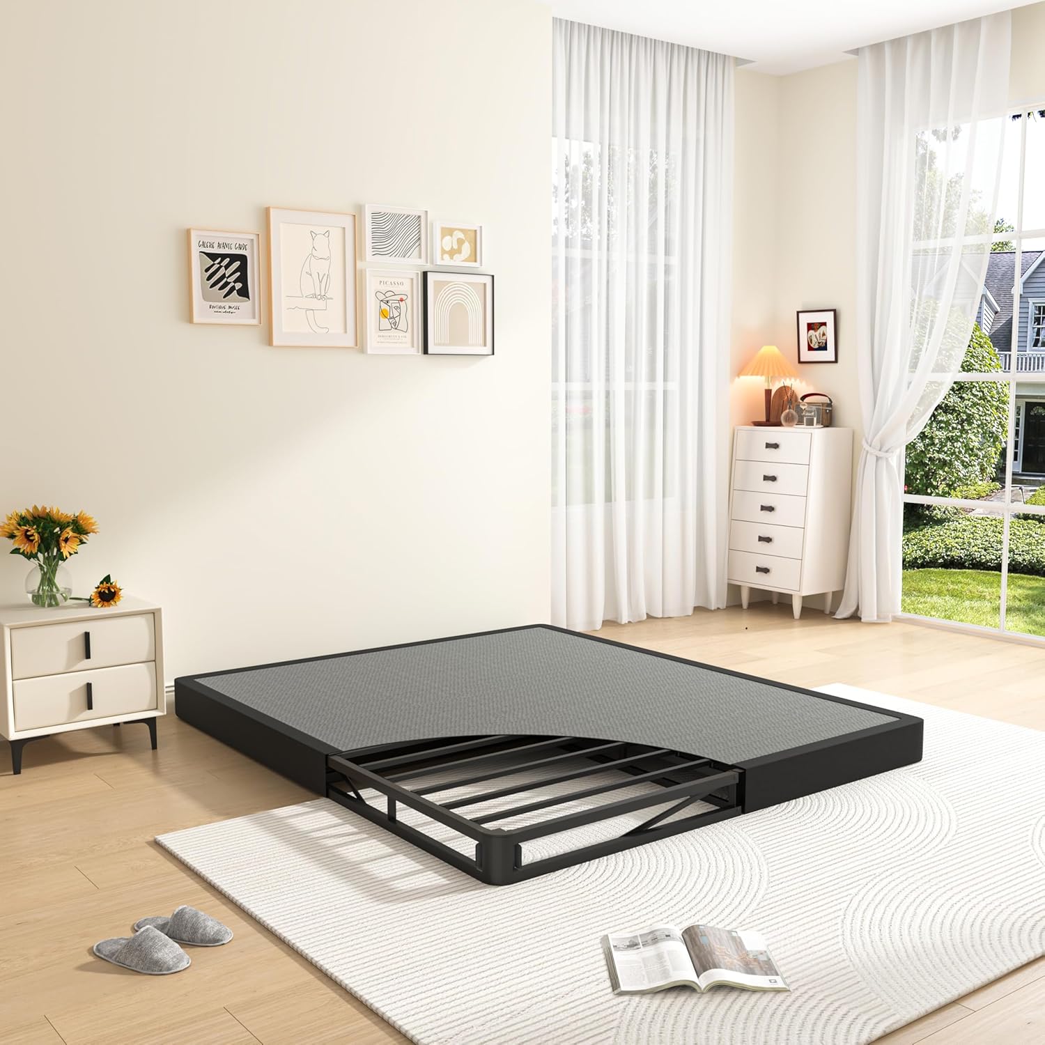 MAF 5 Inch Cal King Box Spring - Heavy Duty Metal Foundation