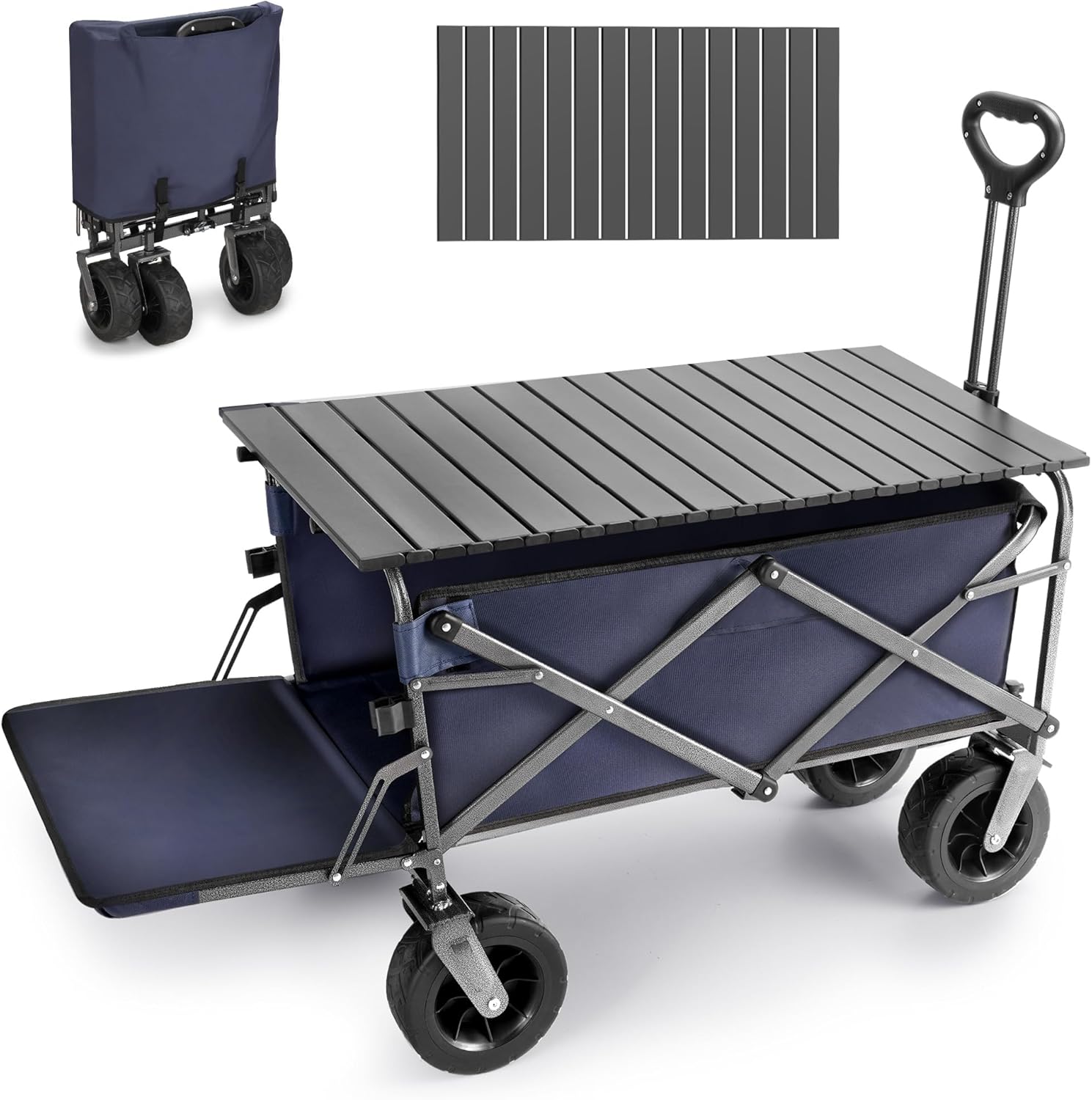 Rengue Collapsible Wagon: 300Lbs Capacity, Extra Long Tailgate Design