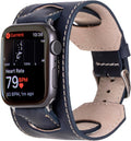 Cuff Watch Band Compatible with Apple 41mm - Handmade Genuine