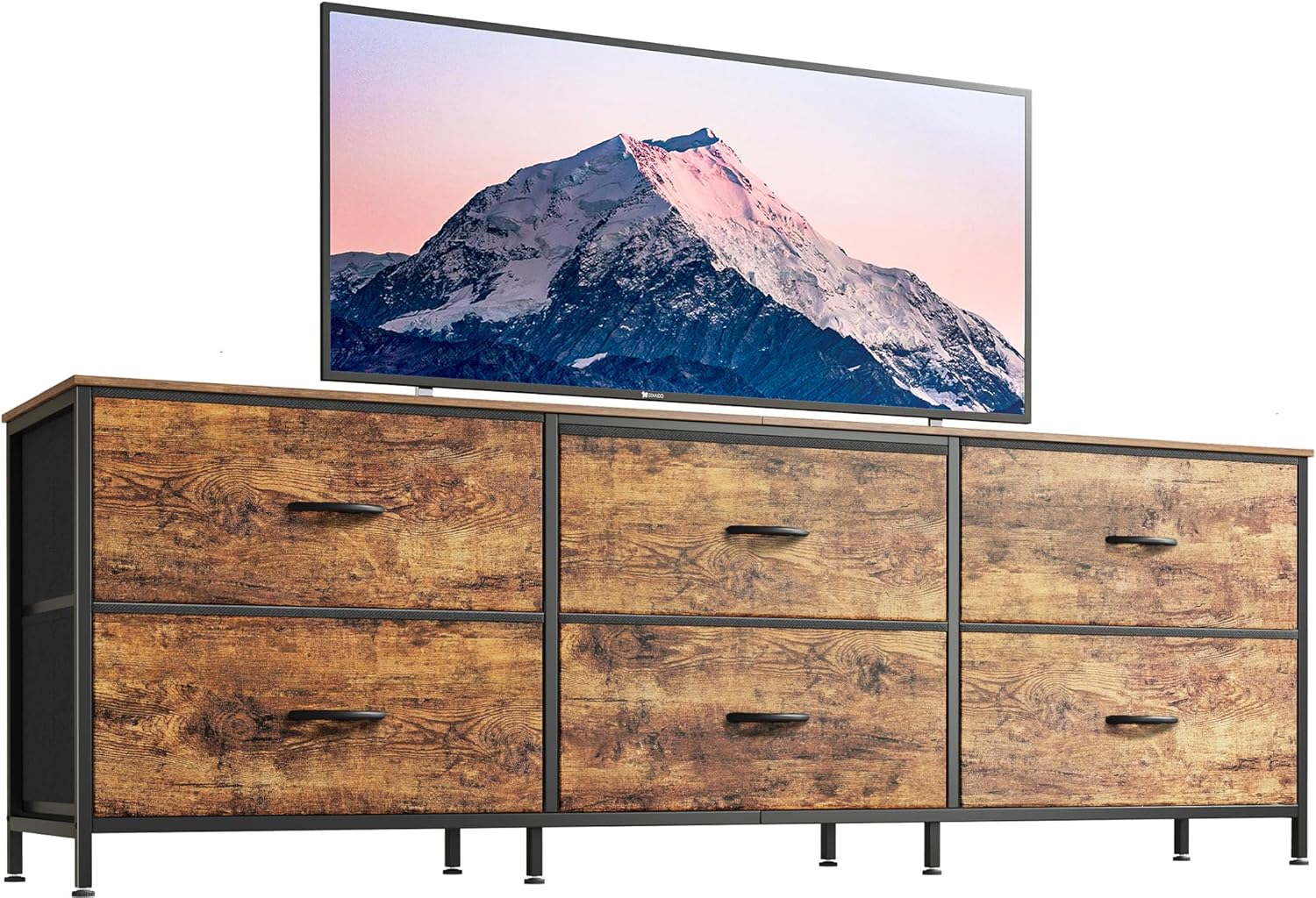 63 Inch Long Dresser for Bedroom and TV Stand with Storage