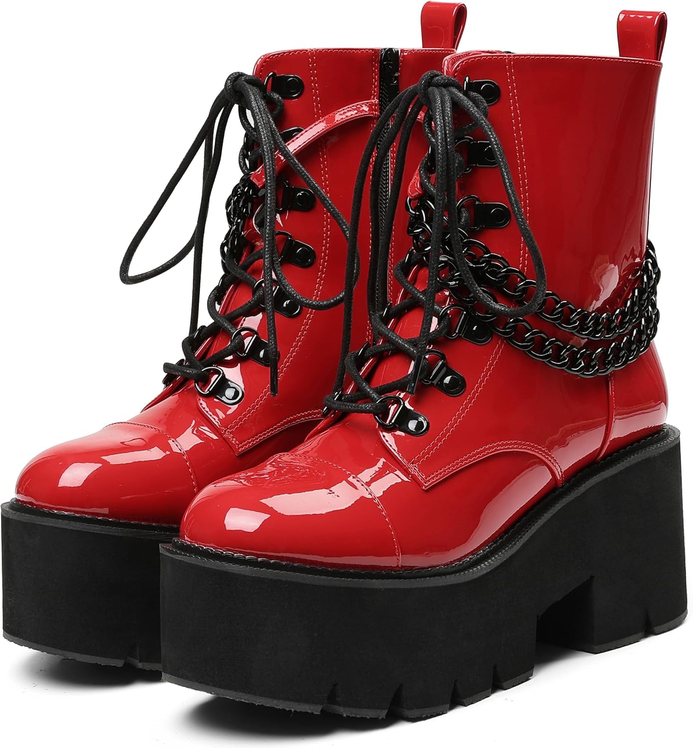 CYNLLIO Fashion Block Heel Platform Combat Ankle Booties Review