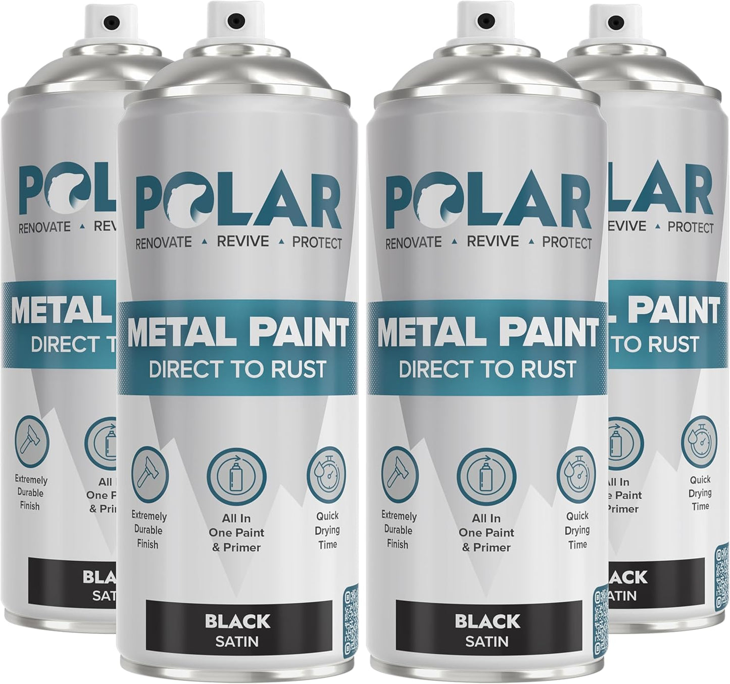 Polar Specialist Coatings Satin Black Direct to Rust Spray Paint