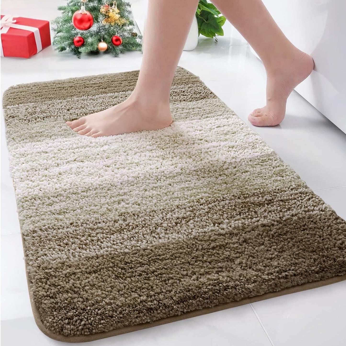 Arotive Microfiber Bathroom Rugs - Soft, Absorbent, Non-Slip Mat