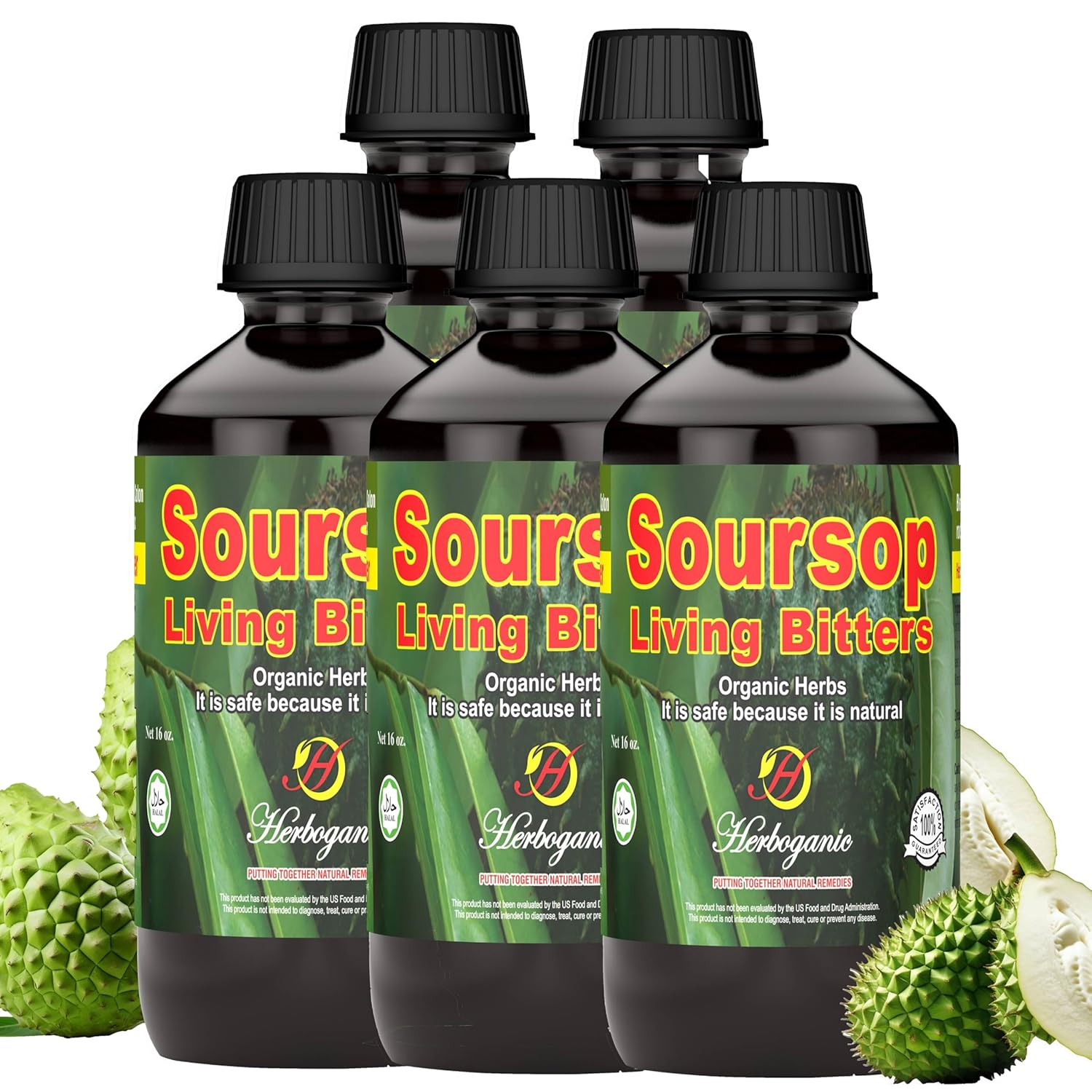 Herboganic Sousop Living Bitters for Health and Wellness Pack