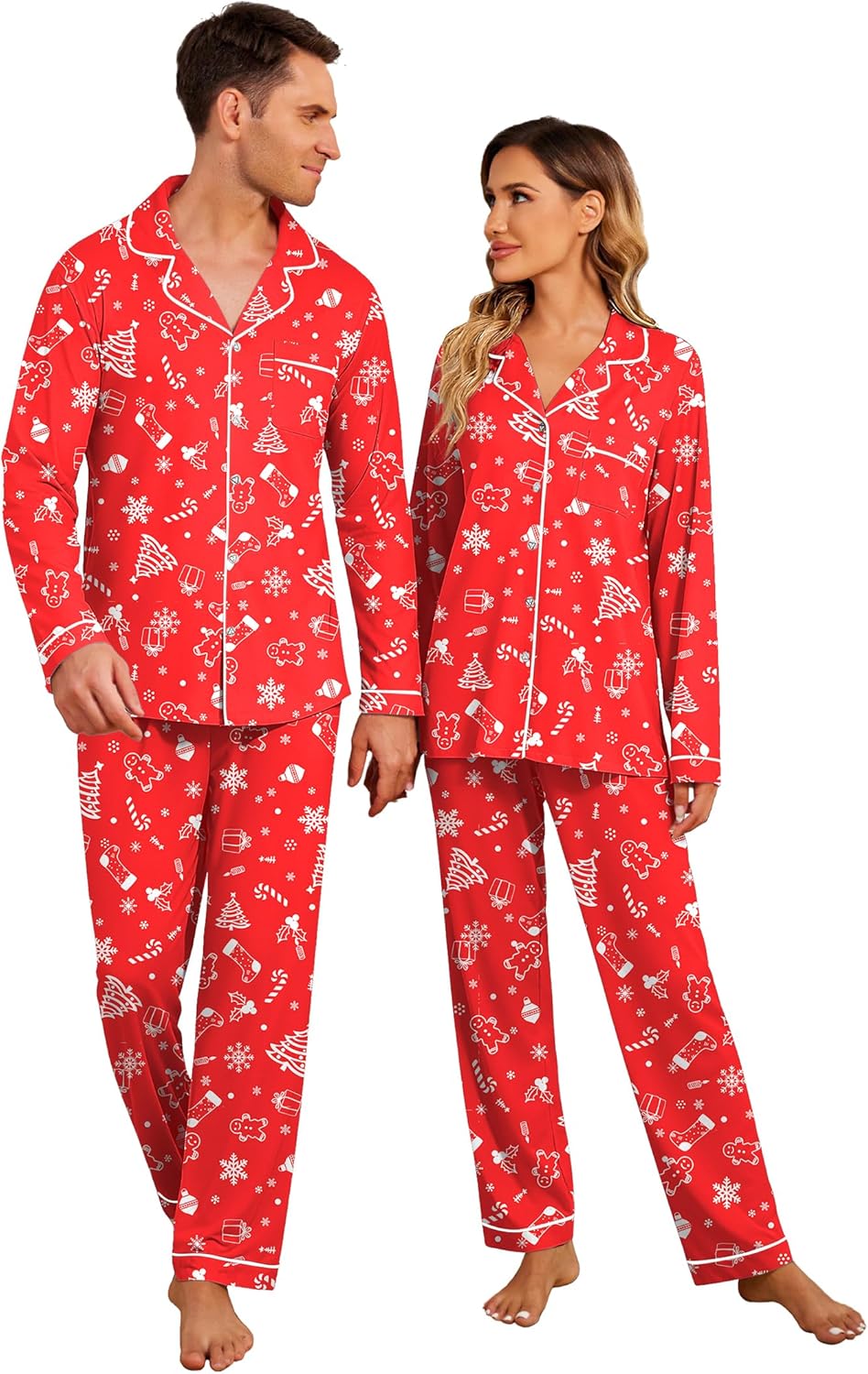 Ekouaer Christmas Family Matching Pajamas for Festive Fun