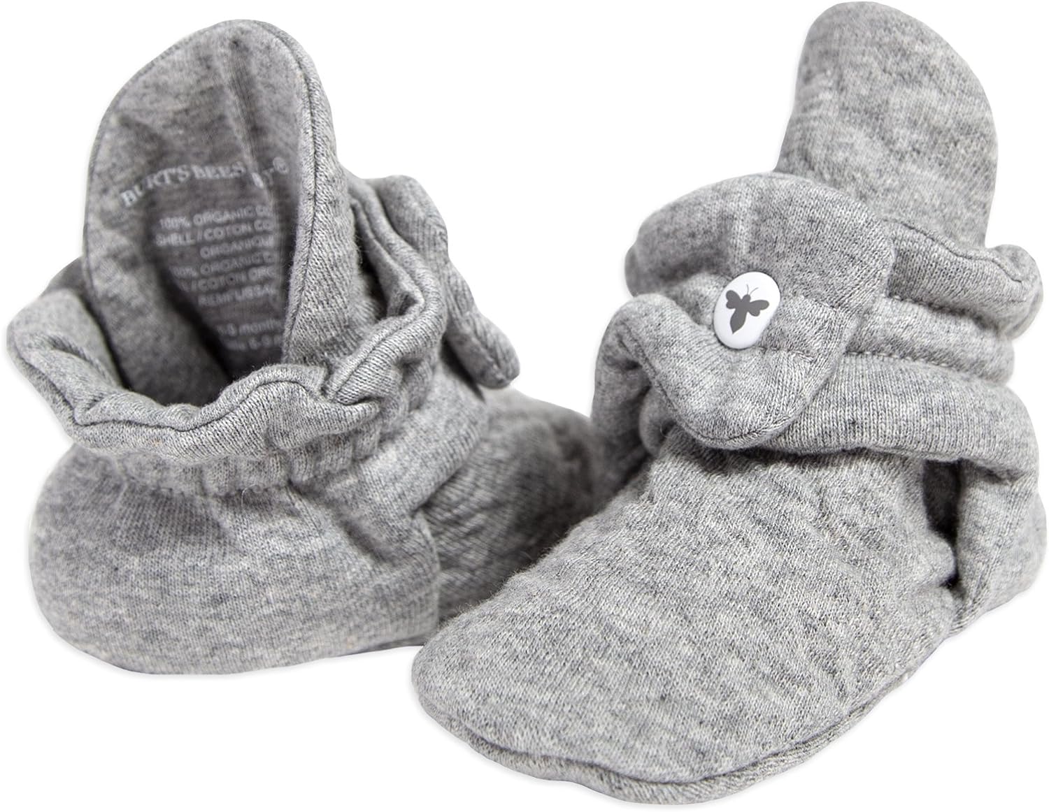 Organic Cotton Baby Booties - Soft & Adjustable