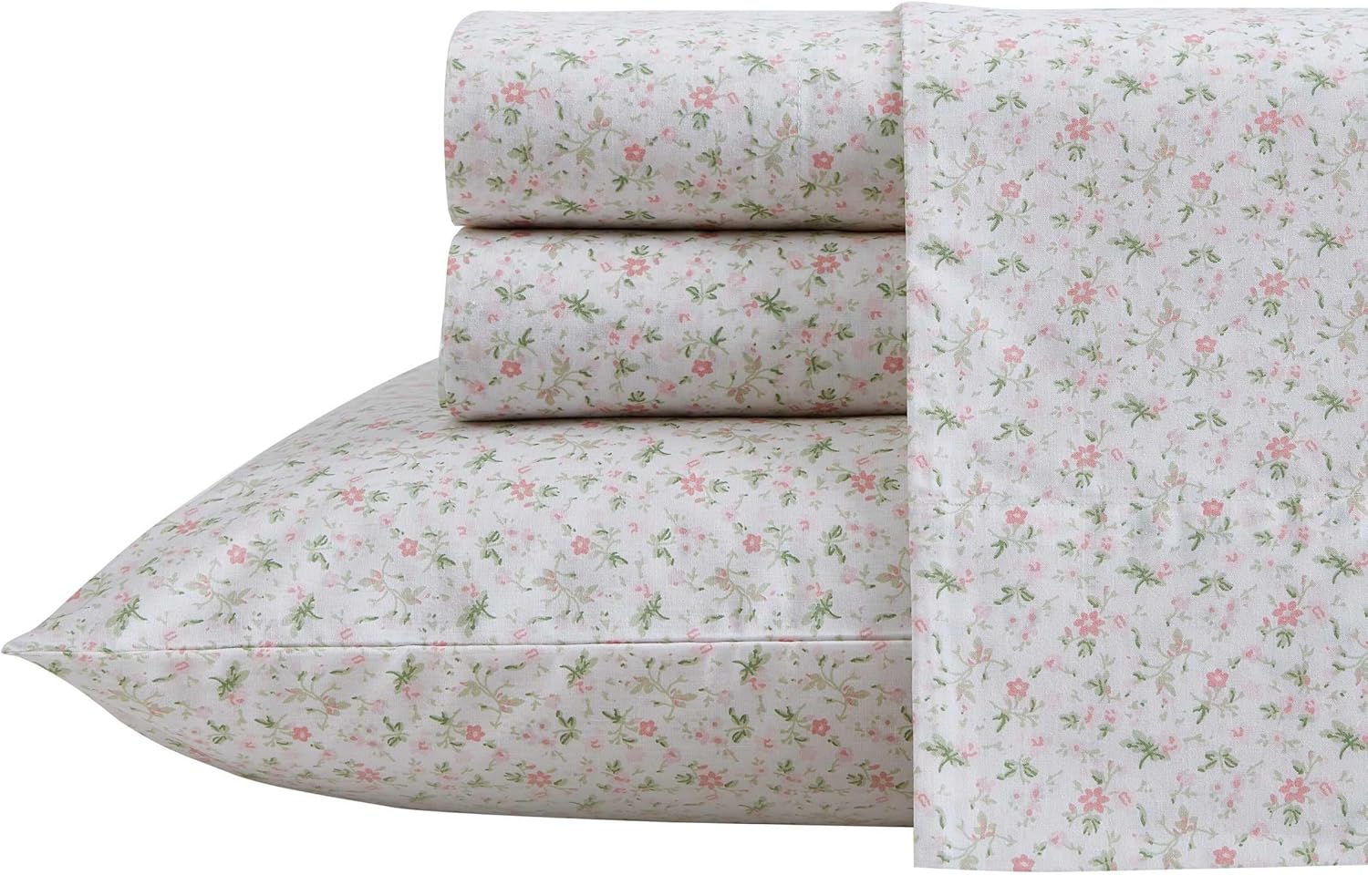 Queen Sheets Set - Cotton Percale Bedding by Laura Ashley