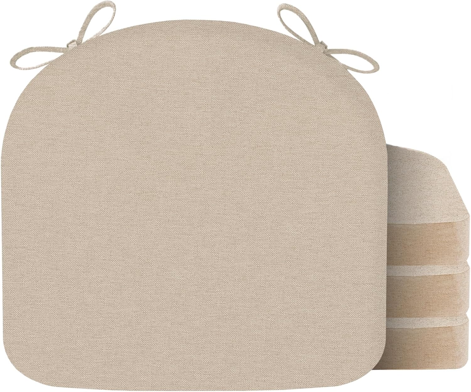 Chair Cushions for Dining Chair Seat Set of 4, Memory Foam Pads