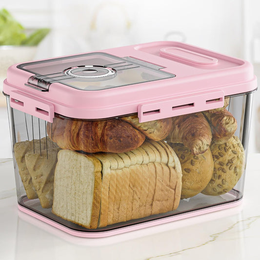Airtight Bread Storage Container with Time Recording Function