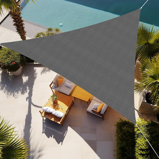 Triangle Sun Shade Sail 15ftX15ftX21ft for Outdoor Spaces