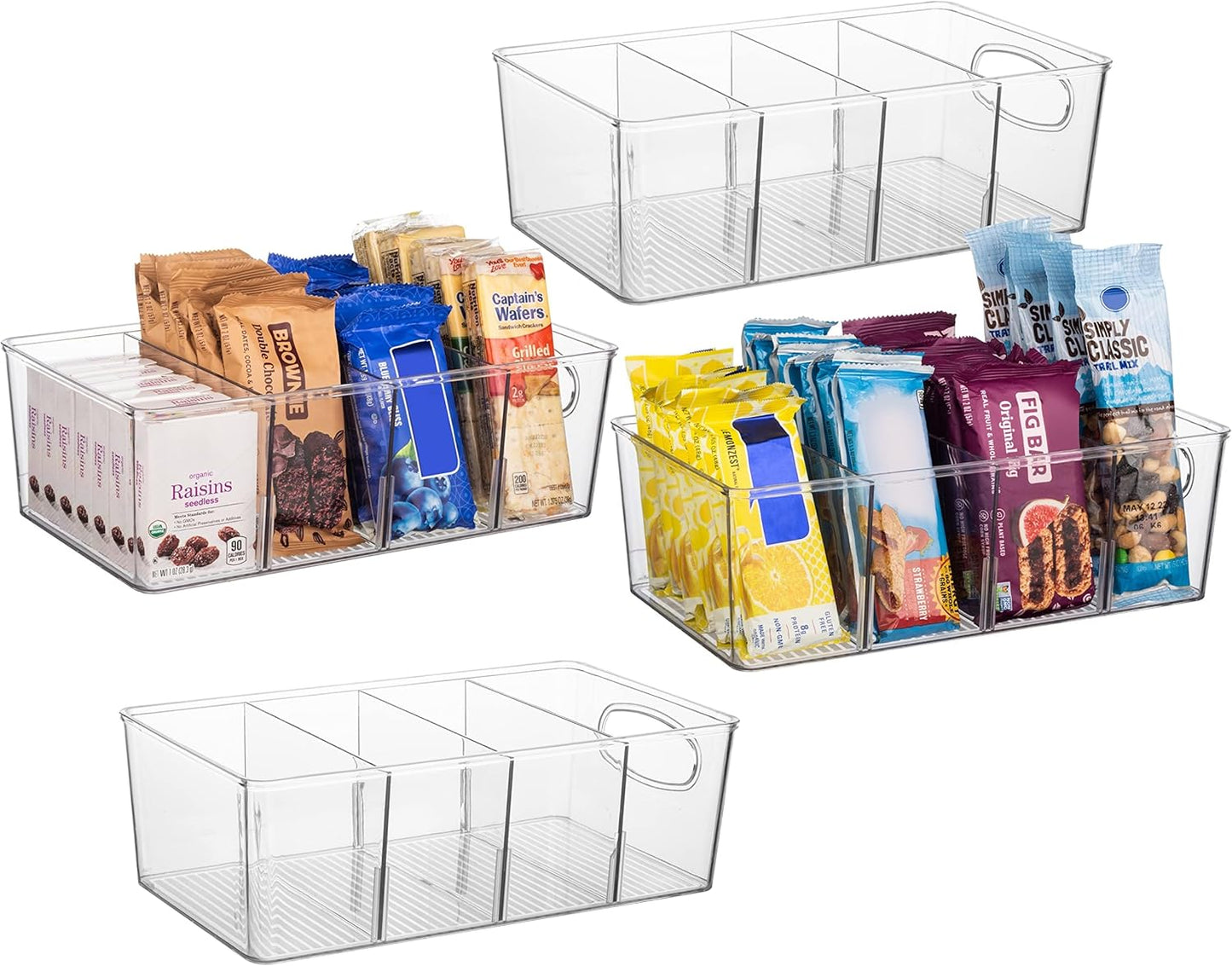 Pantry Organizers and Storage Bins for Kitchen and Fridge