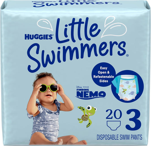 HUGGIES Little Swimmers Size 3, 20 Ct - Swim Freely!