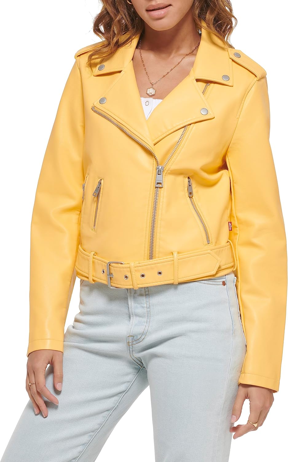 Levi's Womens The Belted Faux Leather Moto Jacket for Style